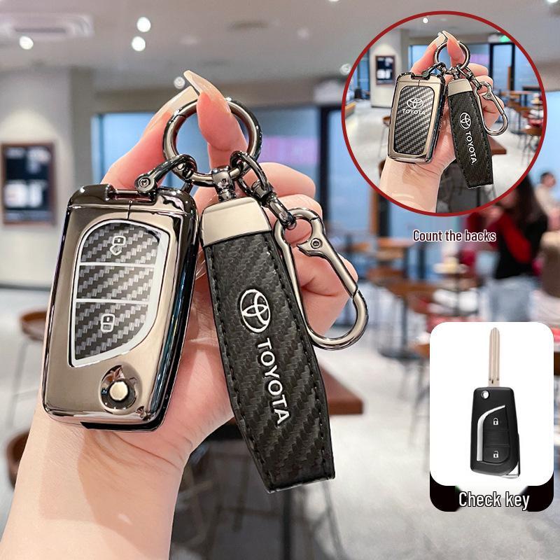 Key Covers Compatible with Toyota Corolla, Levin, Reiz, RAV4, Highlander, and Wildlander