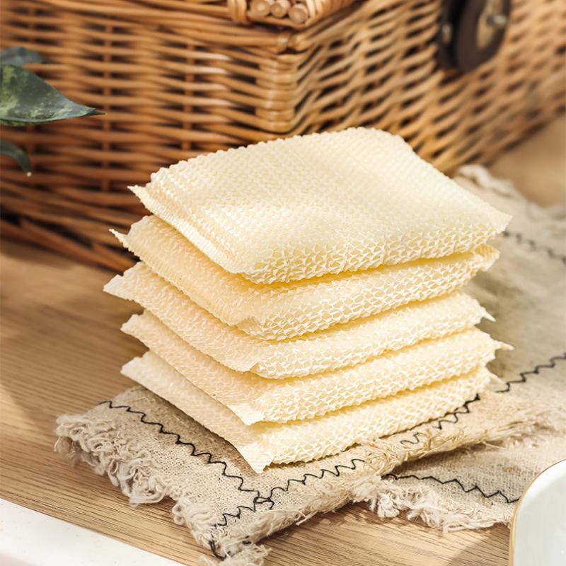 Bamboo Wood Fiber Dishwashing Cloth Washing Dish Towel Sponge