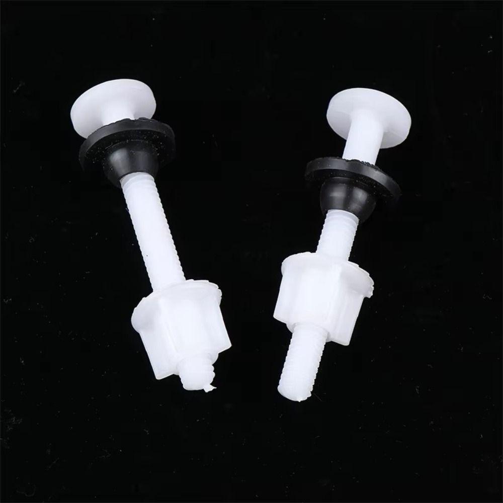 New Plastic Toilet Seat Hinge White With Washers Toilet Screw Bathroom Accessories