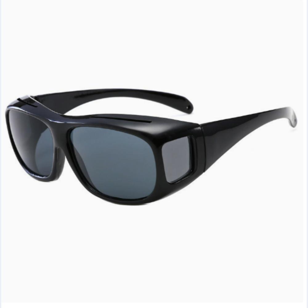 

Anti High Beam Driving Eyeglasses Men Women All Weather Outdoor Eyewear UV Cut Glare Reduction Night Clear Vision Glasses чёрный