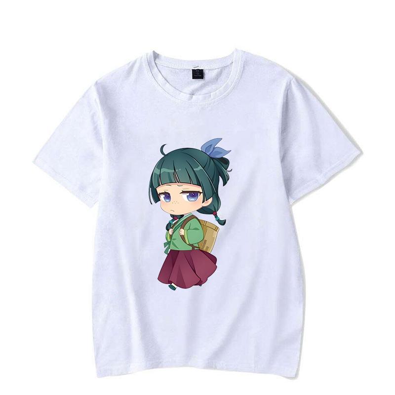 Hot Anime The Apothecary Diaries Printed T-shirts Cute Maomao Short Sleeve Shirts Women Men Summer Casual Round Neck Tee Shirts
