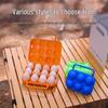 Outdoor Shockproof 12-Grid Egg Storage Box - Portable Egg Tray for Camping and Home