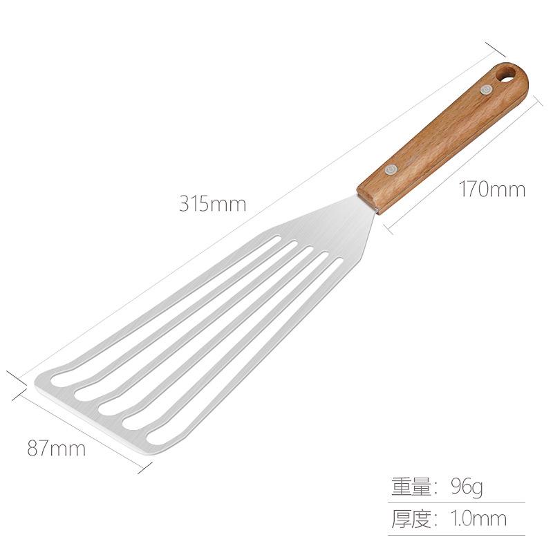 Stainless steel fish spatula kitchen frying spatula steak spatula teppanyaki tool eel spatula multipurpose spatula