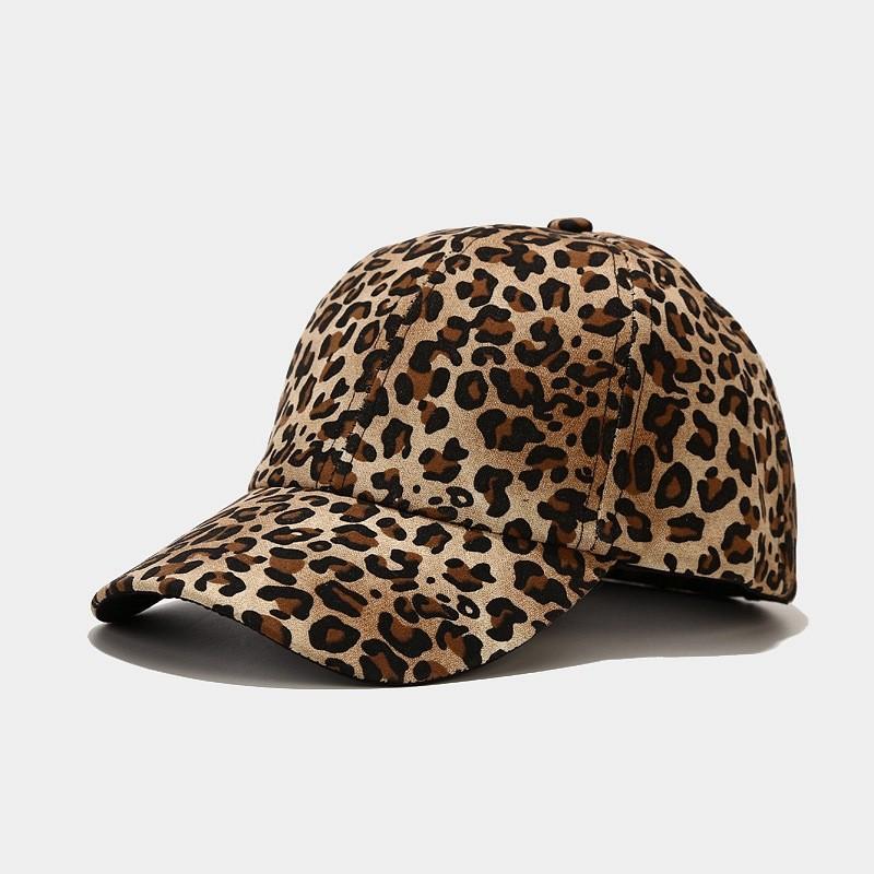 Vintage Leopard And Zebra Print Baseball Cap With Extended Brim For Casual Outdoor Sun Protection