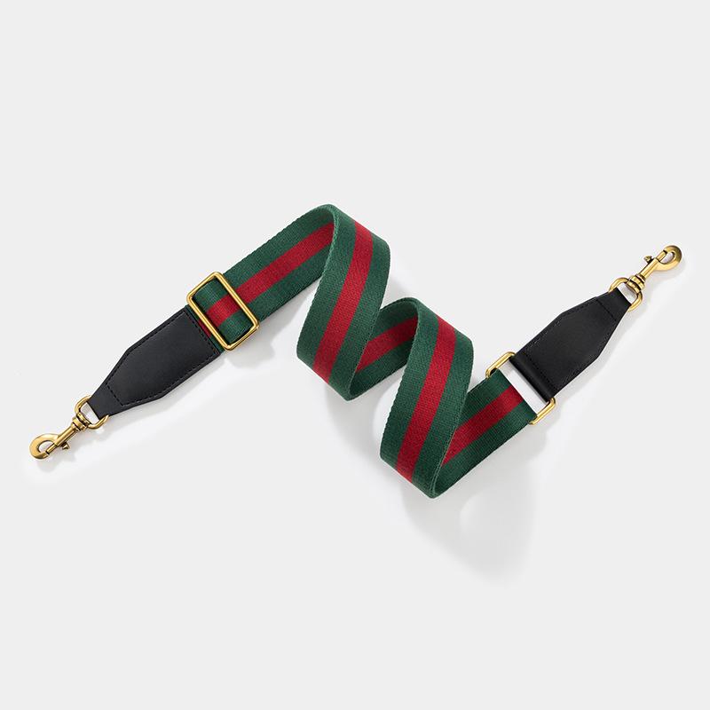 Versatile Single Shoulder Crossbody Bag Strap: Red-Blue Wide Design with Adjustable Red-Green Webbing