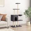 VidaXL Cat Tree with Sisal Scratching Posts Dark Grey 145 Cm 172096