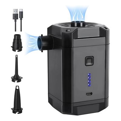 Pompe à Air Portable, compresseur d'air électrique sans fil, pompe de gonflage et de dégonflage avec 3 buses et