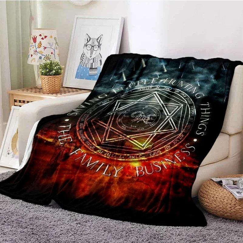 3D Print supernatural Blanket Soft Sofa Cover Throw Blanket Fleece Tapestry Lightweight Warm Bed Blankets for Bedroom Couch