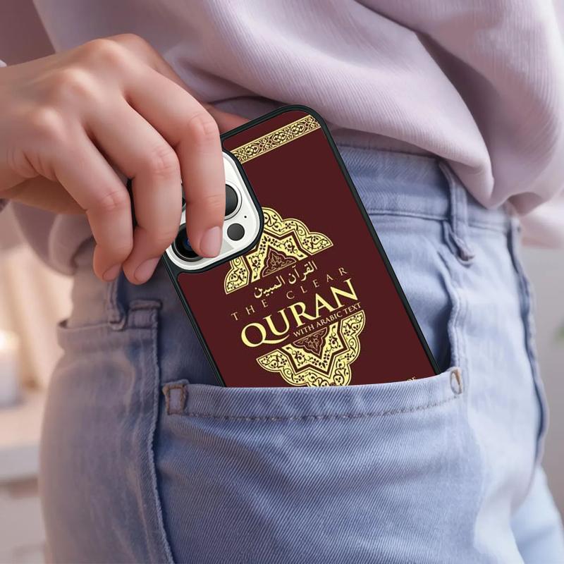 Islamic book Arabic quran islamic quotes Phone Case For iPhone 17 Air 15 16e 14 13 Pro Max Coque 12 11 Pro Max PLUS cover