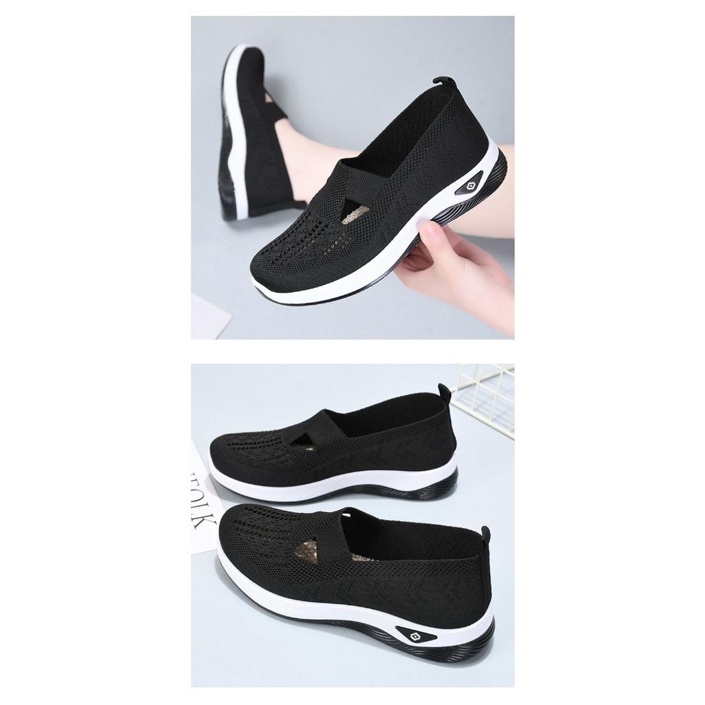 Damen Übergröße Schuhe mit weichen Sohlen, nicht ermüdend beim Auftreten. Mesh Atmungsaktive Stoffschuhe