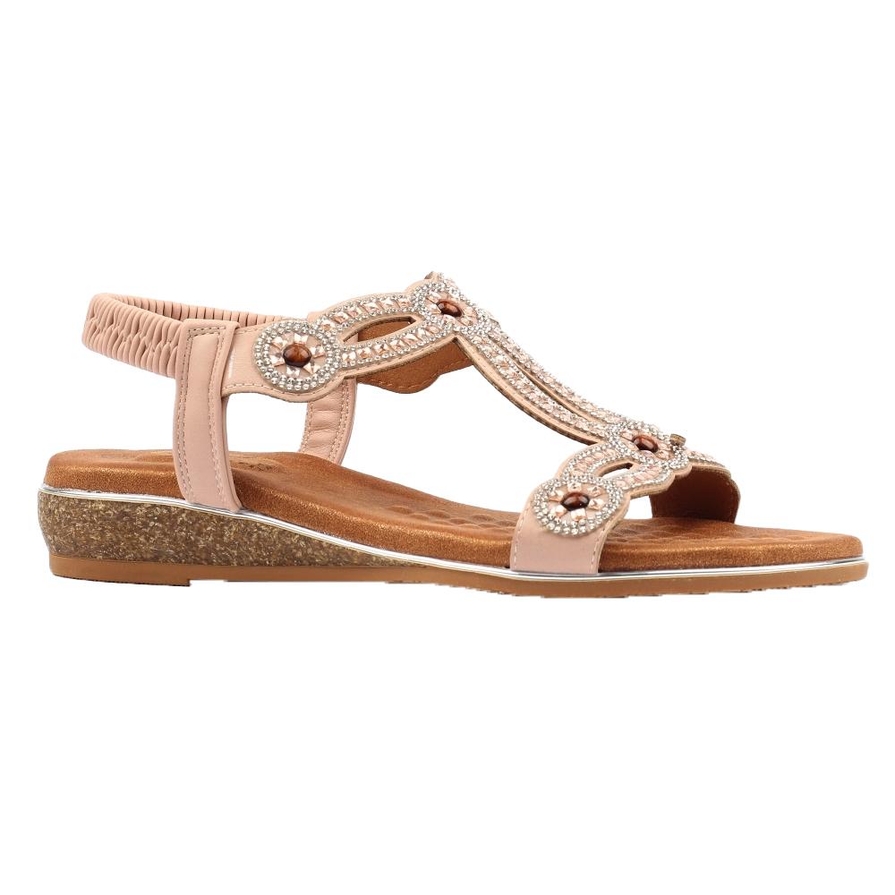 Lunar Womens/Ladies Indigo Wide Sandals