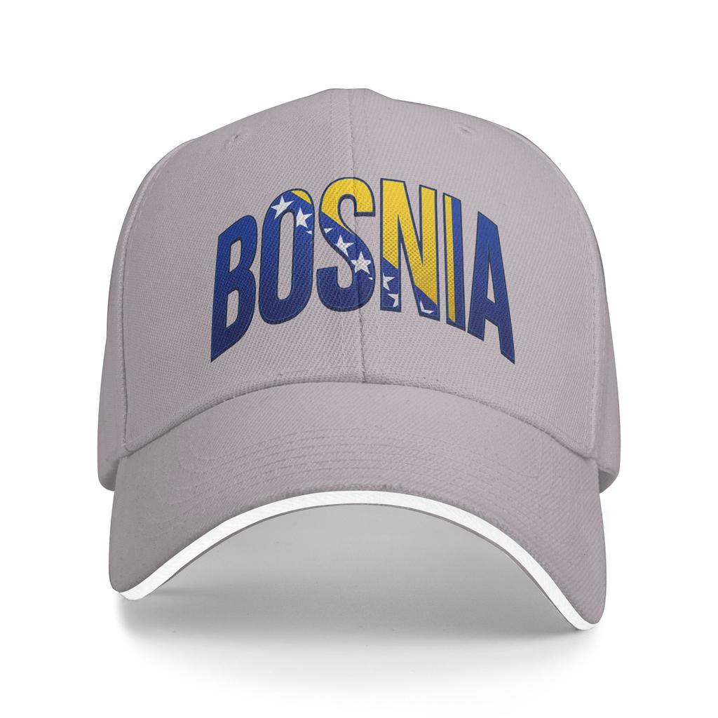 Women Unisex Bosnia and Herzegovina Flag Outdoor Hat Adjustable Cap Casual Baseball Cap Sunscreen Hats