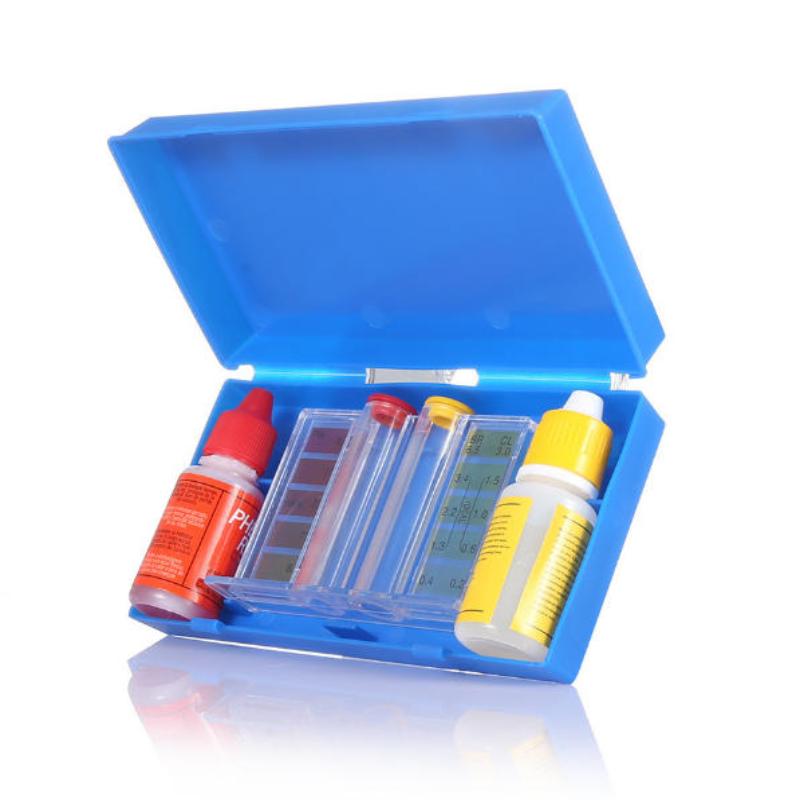 1 Set Pooltester Wasser Testbox pH Chlor Wasserqualität Testkit Pooltester Wasser Testbox