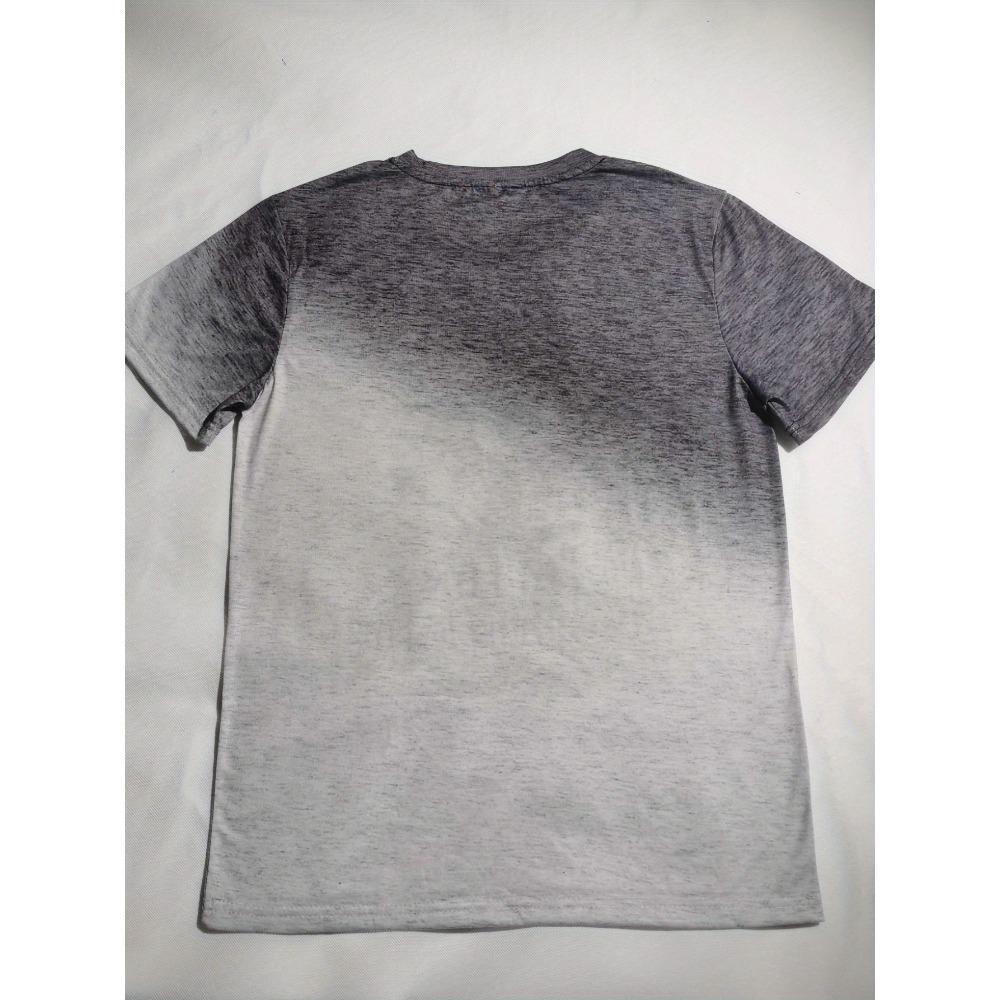 Women's gradient T-shirt - short-sleeved crew neck top with 3D gradient print all over