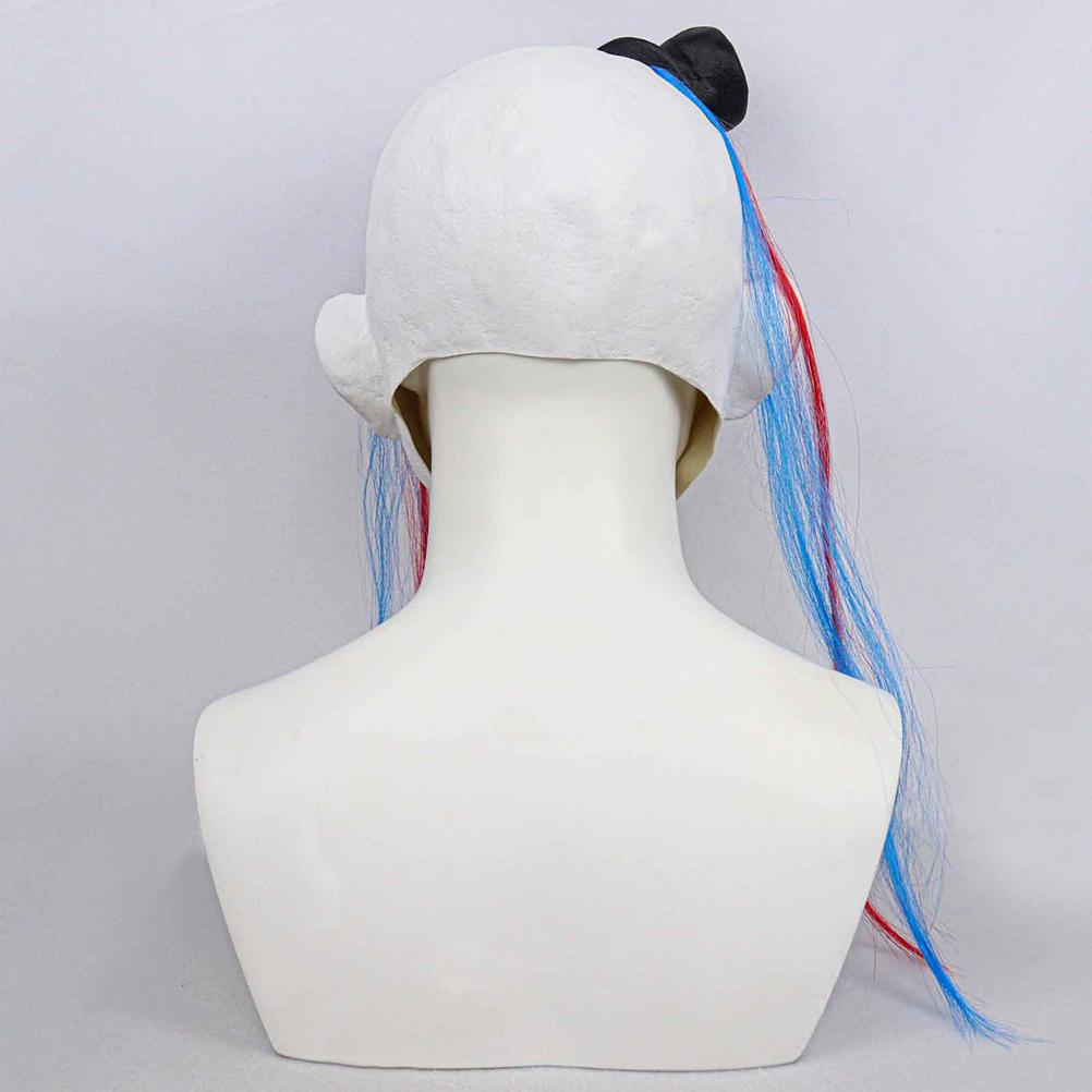 Halloween Clown Gesichtsbedeckung mit Haaren und Hut Horror Latex Gesichtsbedeckung für Erwachsene Halloween Kostümparty Requisiten