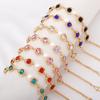 Europe and the United States Hot-selling Jewelry Hollow Love Color a Diamond Bracelet Jewelry Set Fashion Jewelry Factory