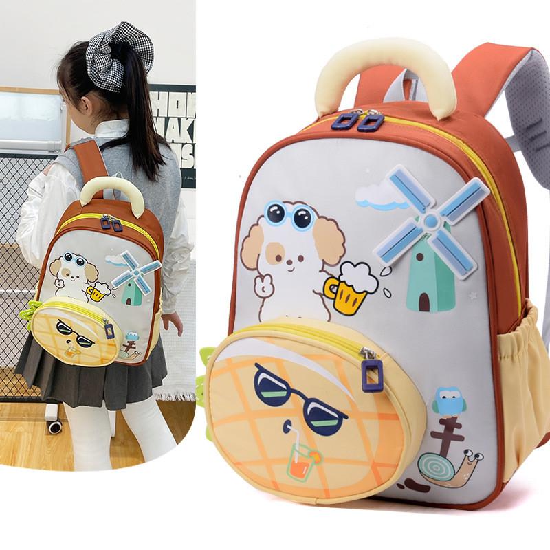 Cartoon Kids School Backpack With Breathable Oxford Fabric For Preschool Children