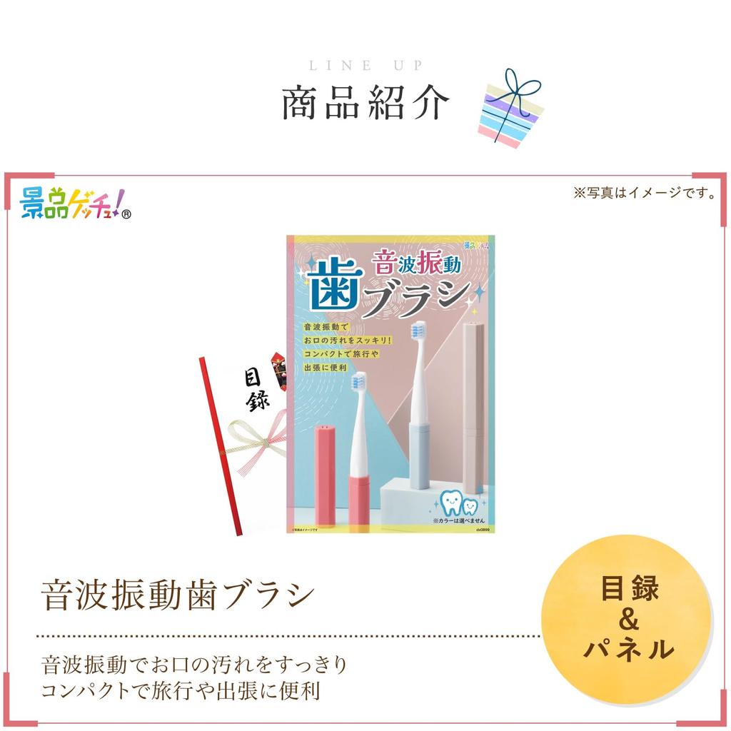 Prize Panel Sonic Vibration Catalog Set Single Prize Prize Getsch (Stick Toothbrush) [After-Party/Bingo/Golf Competition/Wedding]