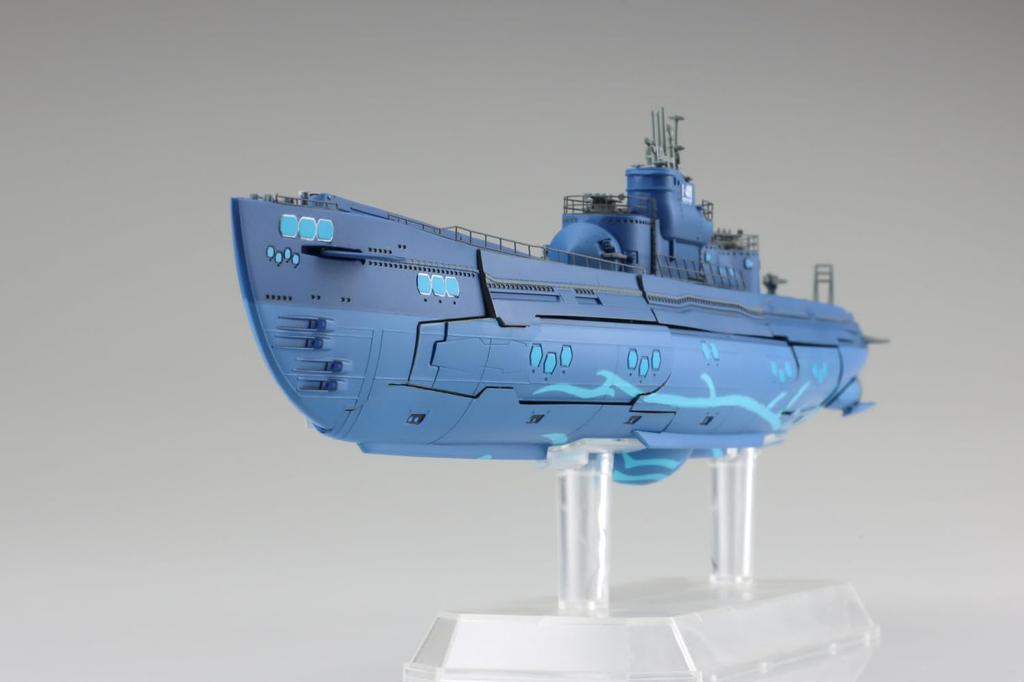 Aoshima Bunka Kyozai Scale Ars Nova Submarine Blue Steel Approximately PS Plastic Model (AOSHIMA) 1/350 I-401, 260mm,