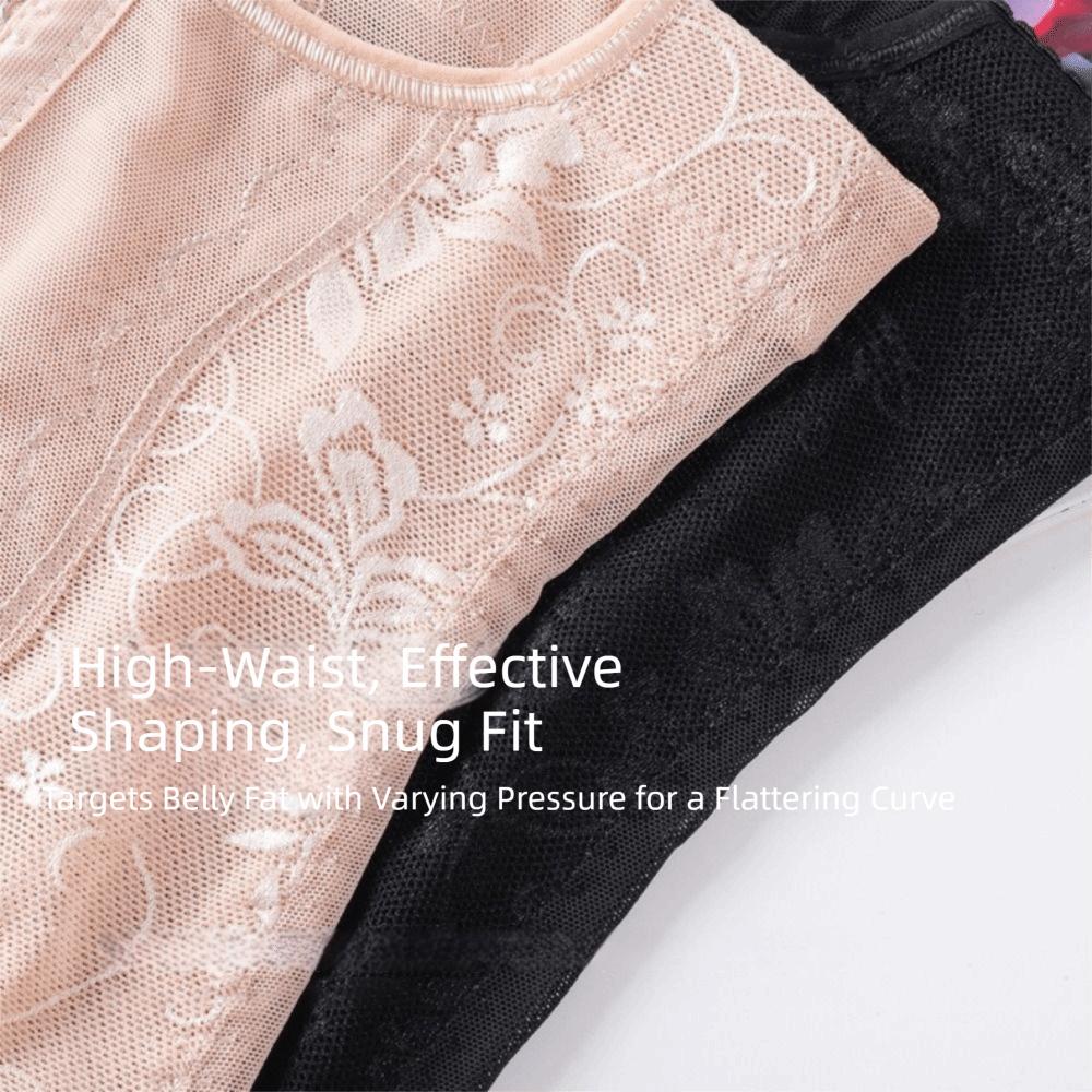 Mid Waist Body Shaper Briefs Nylon Body Shaping Pants Solid Color Slim Girdle Panties Postpartum