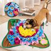 Pet Snuffle Feeding Mat Fun Pet Plush Toy Foraging Dog Squeaky Toy Cute Puppy Toys Bear Shape Dog Cat Play Toy Nose Training Pad