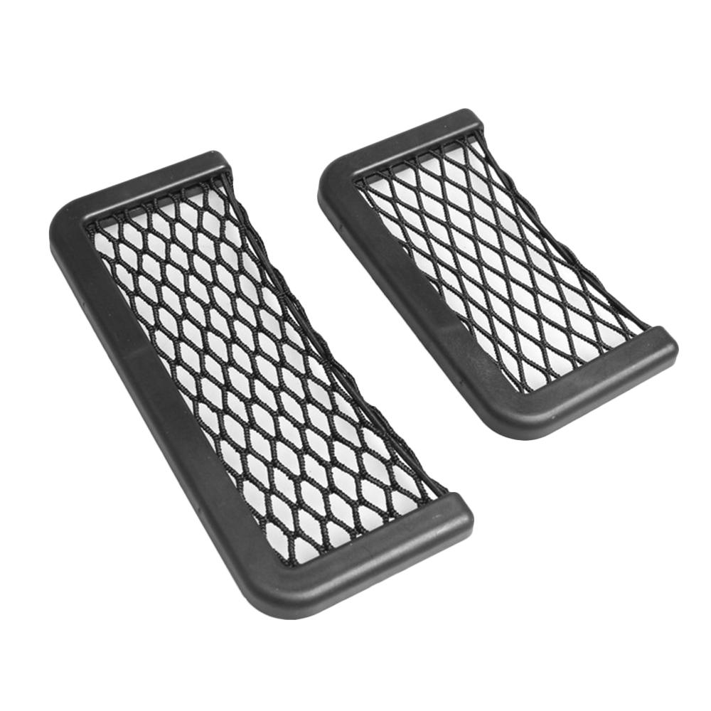 Car Net   Storage Bag Seat Side Back Storage Net Bag Phone Holder     1pcs