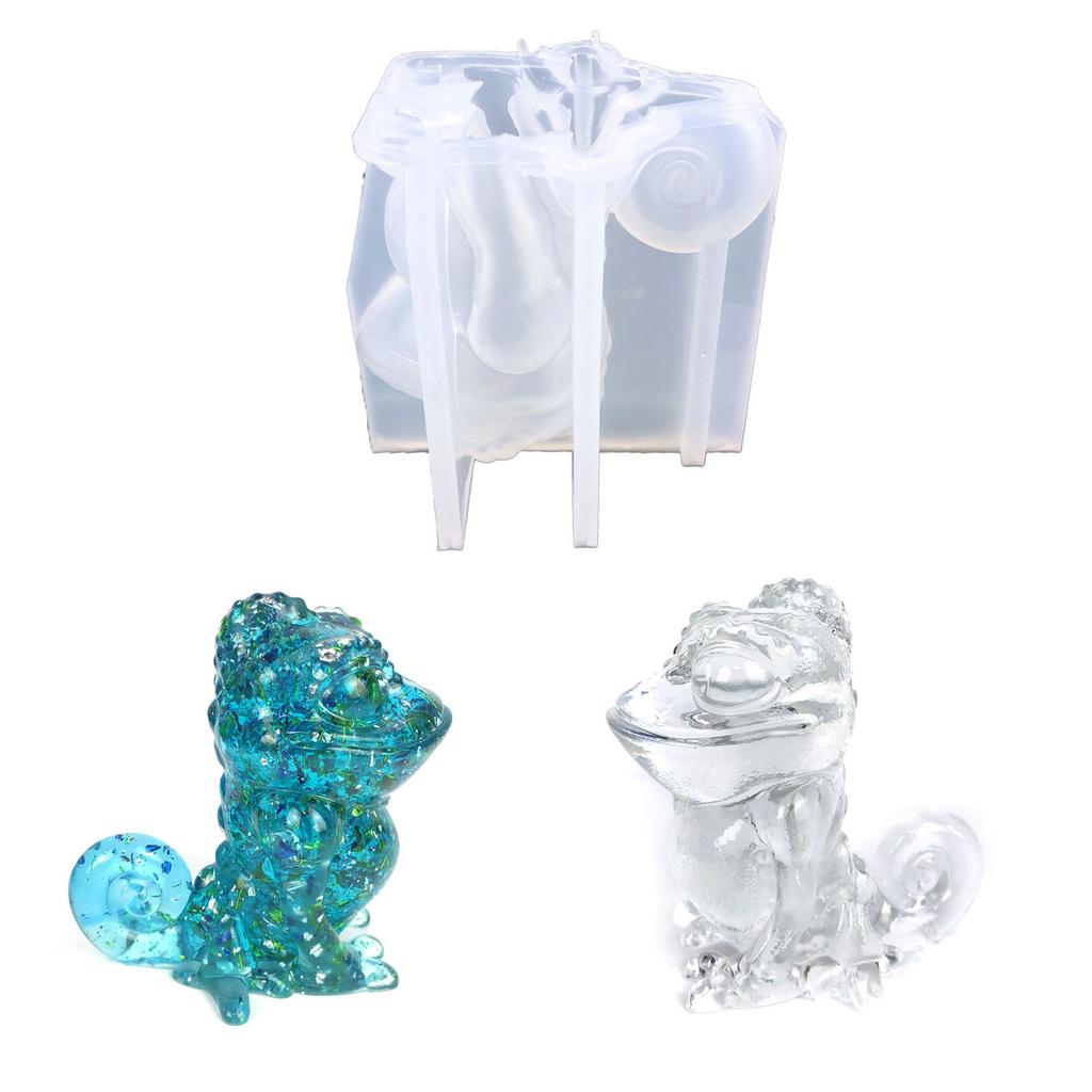 3D Lizards Silicone Mold DIY Handmade Home Arts Decoration Ornament Epoxy Resin Mold Animal Making Plaster Mould