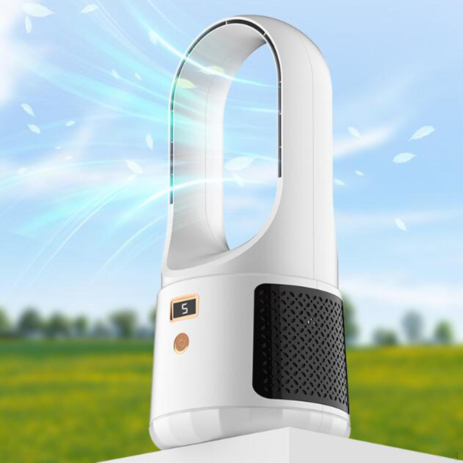 

Настольный безлопастной вентилятор, 6 скоростей, тихий, 13,78-дюймовый офисный настольный компьютер, samll air для