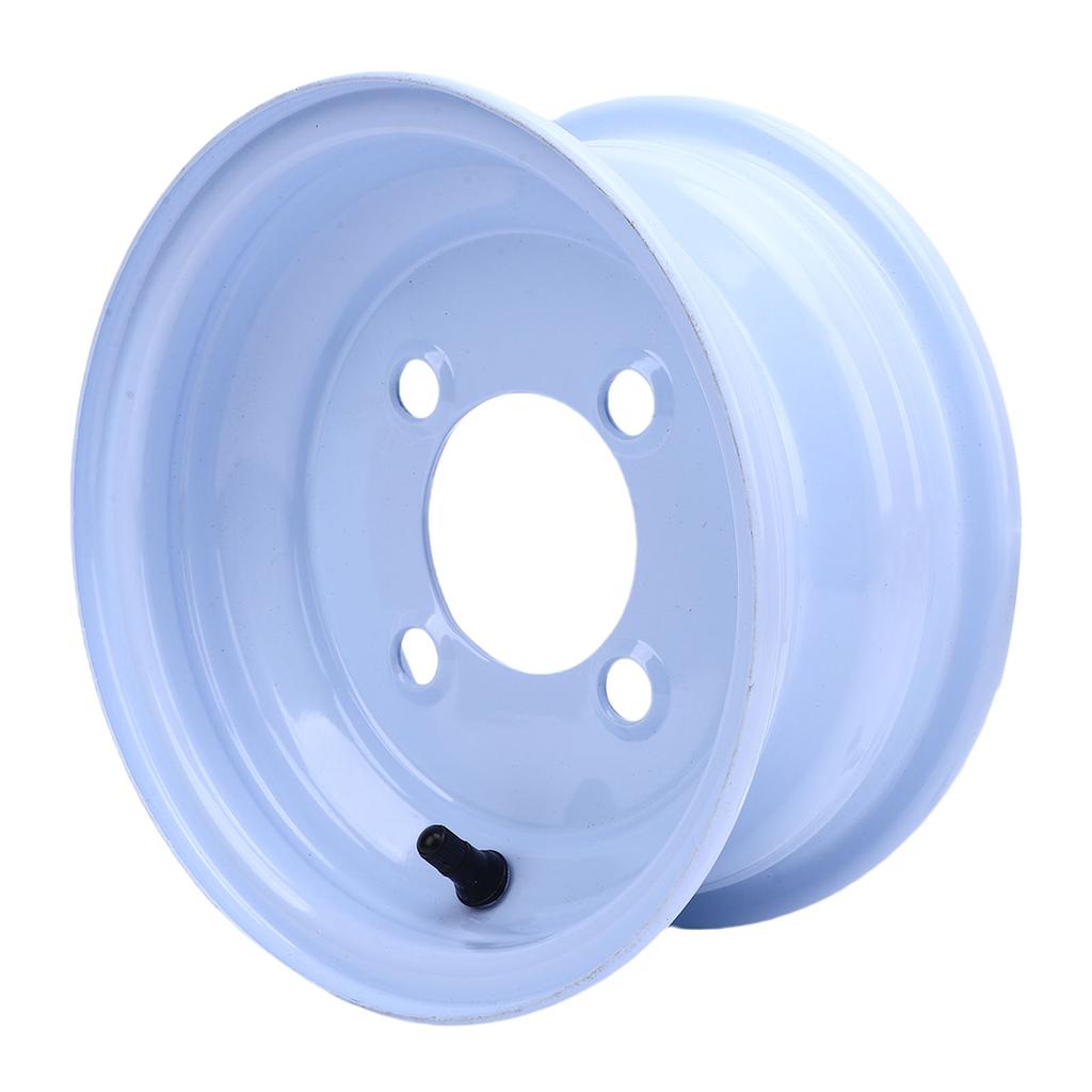 Aro de Roda ATV 19X7 8 Liga de Alumínio 4 Furos de Parafuso Aro de Roda Cubo de 8 Polegadas para Go Kart Quad Moto de Terra Cortador de Grama de Passeio Branco