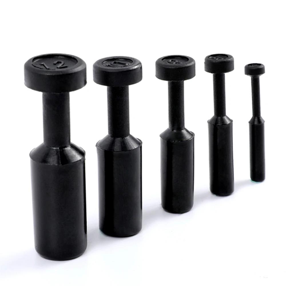 10pcs PP PPF4 /6/8/10/12mm Pneumatic Blanking Pipe End Cup Plugs Air Hose Tube Push Fit Connector Plastic Plug Ventilation Valves 4