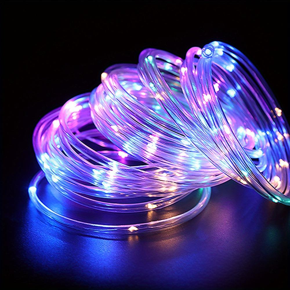 

Pool Lights for Above Ground Pool Colorful Rope Lights Solar Outdoor Lights Garden Decorative Lights Holiday Ambient Lights LED Pool Lights 275.6in/50LED різнокольоровий
