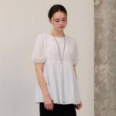 Round Neck Volume Blouse C262msc335