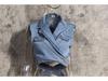 2024 Women's Two-Piece Fashion Set: Irregular Denim Vest with Puff Sleeve Shirt