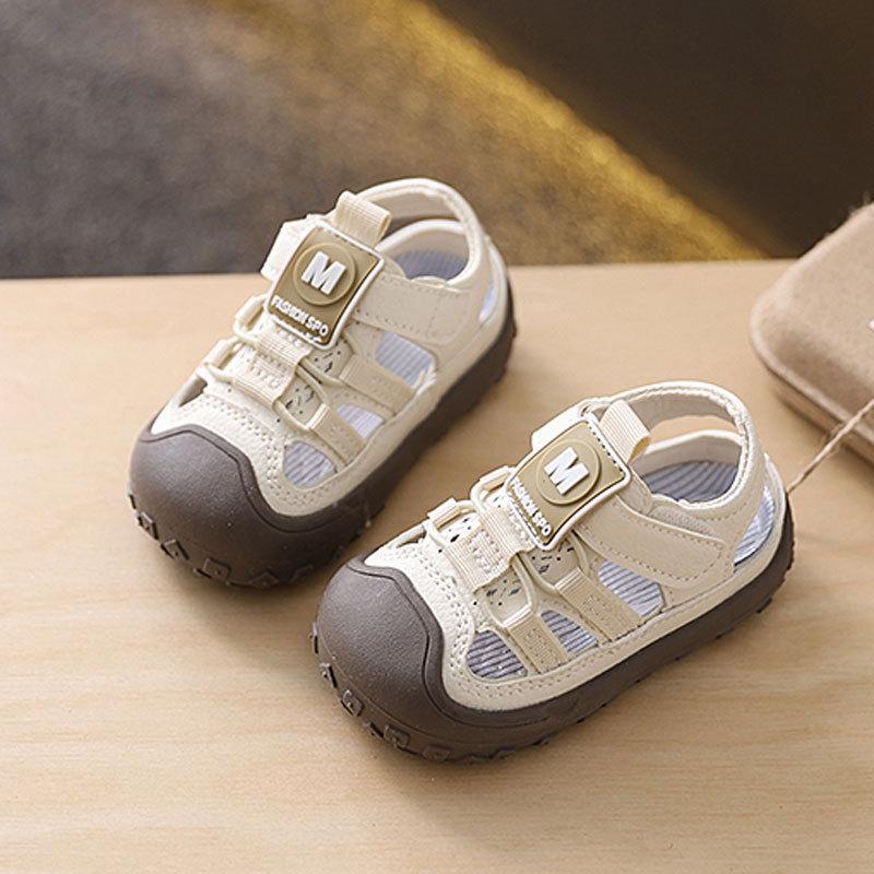 Baby Summer Toddler Sandals With Breathable Synthetic Leather For Boys Girls 16 бежевый