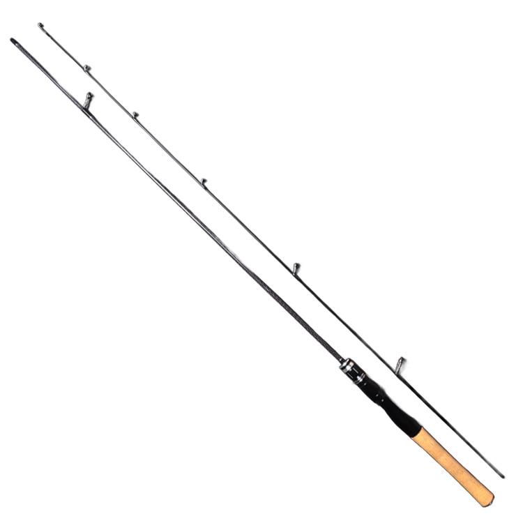 Ultra-Soft Carbon Fiber Tinplate Fishing Rod Set for Baitcasting with White Stripe Crucian Carp Lure.