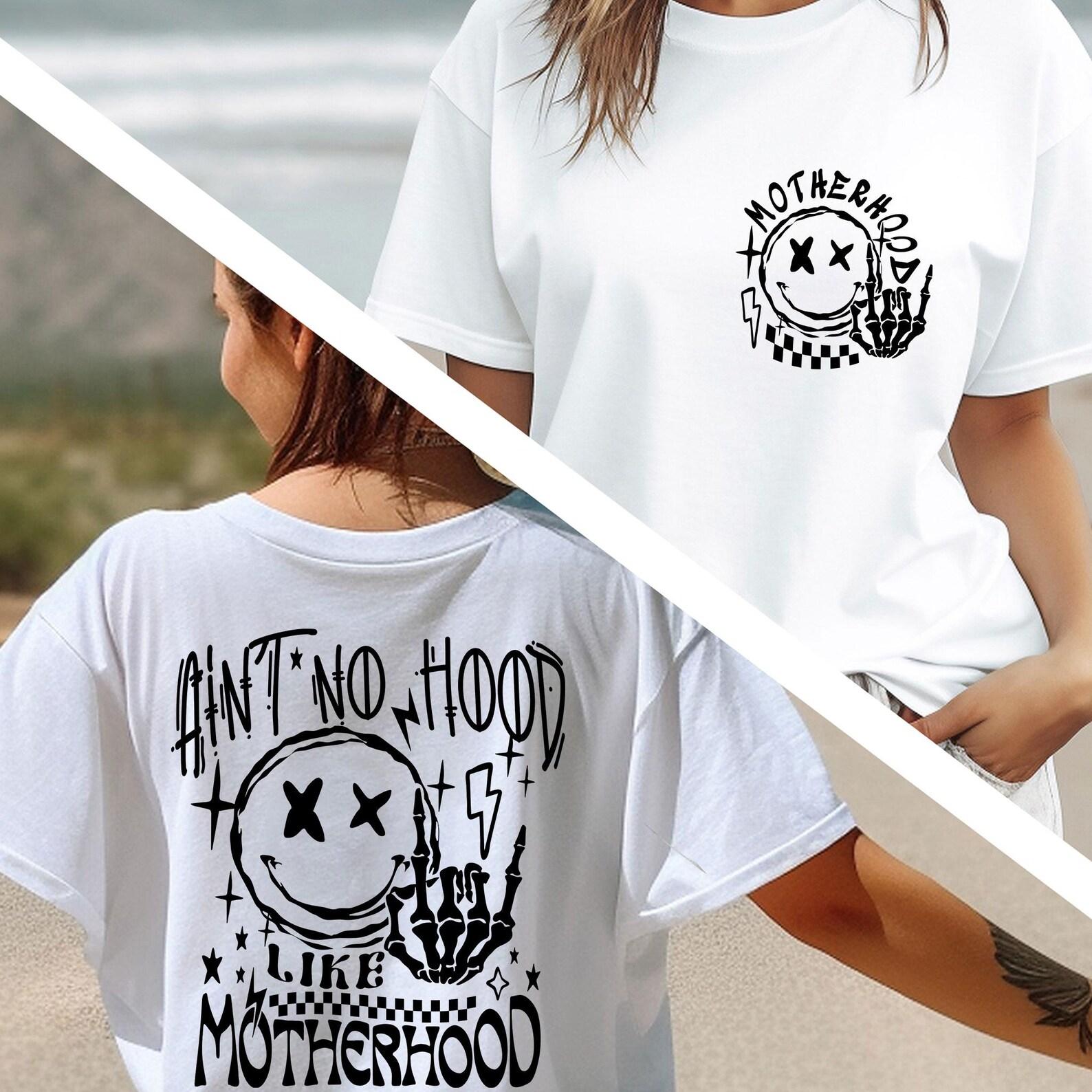Ain t No Hood Like Motherhood Shirt, First Time Mom Gift, Mothers Day Tshirt, Expecting Mom Gift, Cool Mom, Funny Skeleton, Rock Mom Tshirt S