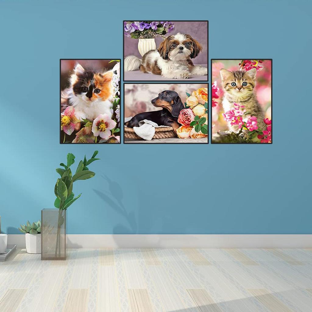 JISHSHAY Diamond Art Set of 30x40cm Diamond Art Kit for Diamond Art 5D Diamond Art Popular Bead Diamond Art Diamond Painting Diamond Art Dog and Bead