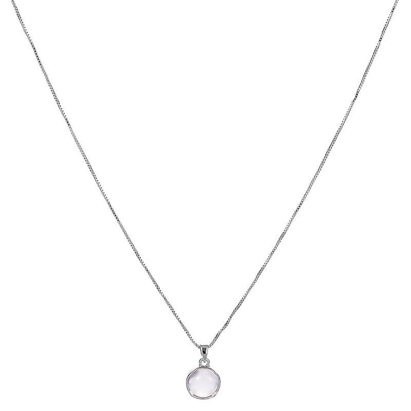 Luxury Moonstone Pendant Necklace: Elegant Women's Clavicle Chain