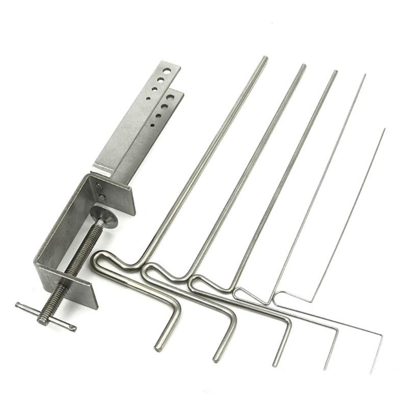 Stainless Steel Wire Winding Rod Set Stainless Steel Wire Coiler C Shaped Spring Making Tools for Handmade Rope Crafts 1