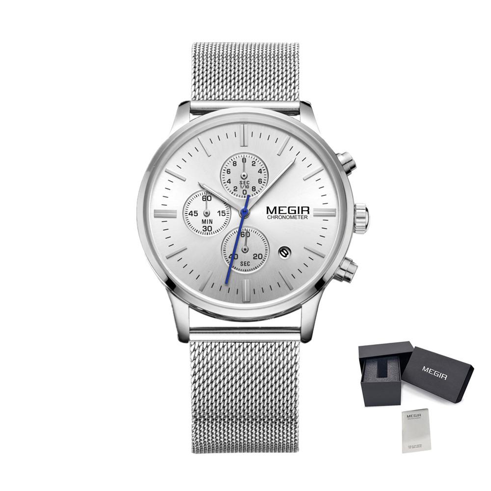 MEGIR Men's Watch Top Brand Luxury Quartz Wristwatch Waterproof Male Business Chronograph Clock Date Relogio Masculino 2011