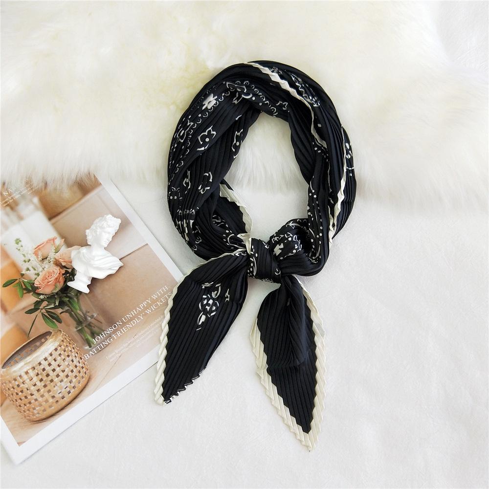 Fashion Decoration Scarf Hairband Tie Hair 70 Small Square Scarf Silk Scarf Women'S Spring And Autumn Versatile Small Scarf Professional Scarf
