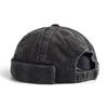 Unisex Corduroy Solid Color Brimless Caps for Men Women Streetwear Hip Hop Hats Retro Beanie Docker Caps Adjustable Dome Hats