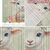Flat Printing Curtains Roller Blinds Easter Bunny Colorful Versatile Fabric Without Electricity Family Party Set Of 2 Made Polyester