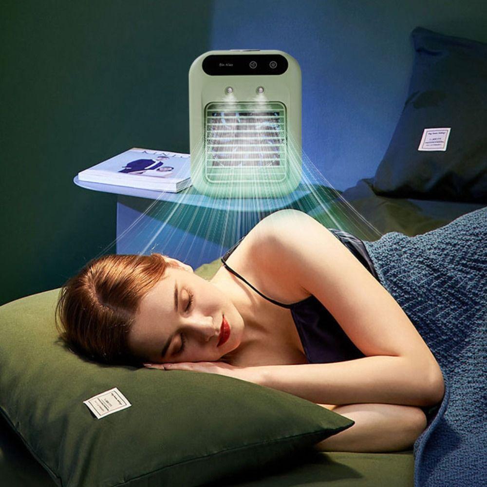 Dual Spray Portable Air Conditioner Ultrasonic Atomization USB Air Cooler  Office Humidification