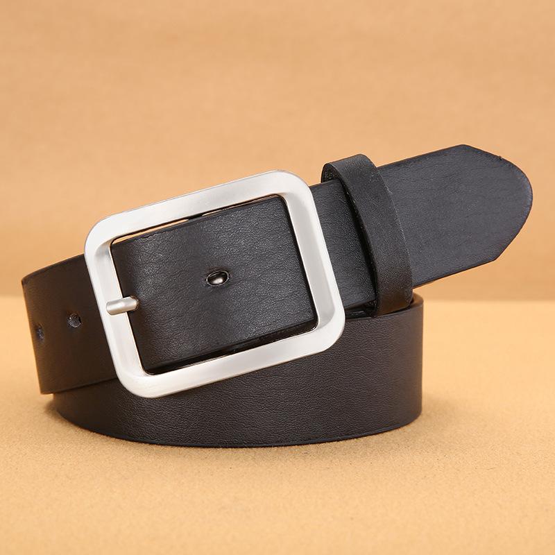 Korean Style Men PU Belt Needle Buckle Japanese Buckle Casual Jeans Belt Fashion Durable