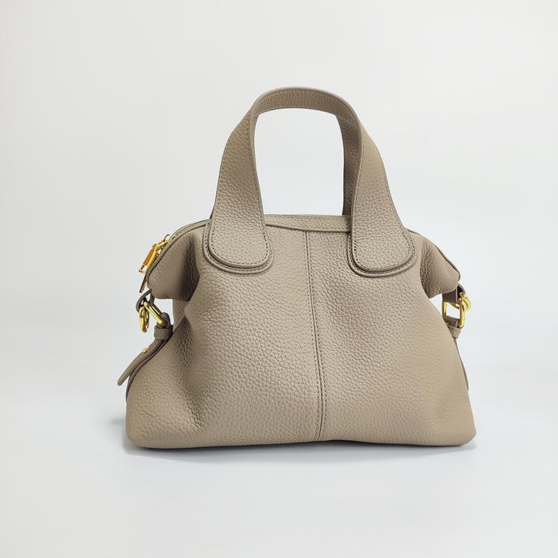 

Женская сумка-тоут и кроссбоди из натуральной кожи большой вместимости - лицевая кожа коровы, элегантный стиль «пельмень»