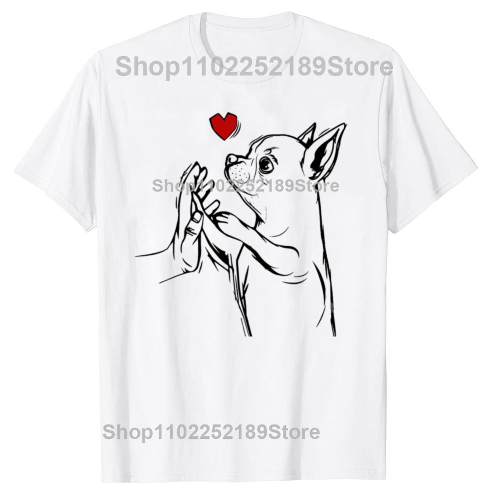 Vtipná grafická trička pro milovníky čivav Pánská Dámská móda Ležérní tričko 100% bavlna Volné Oversized tričko