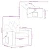 VidaXL Reclining Massage Armchair, Relaxation Chair with Cup Holders, Seat with Backrest and Armrests Living Room, 372499
