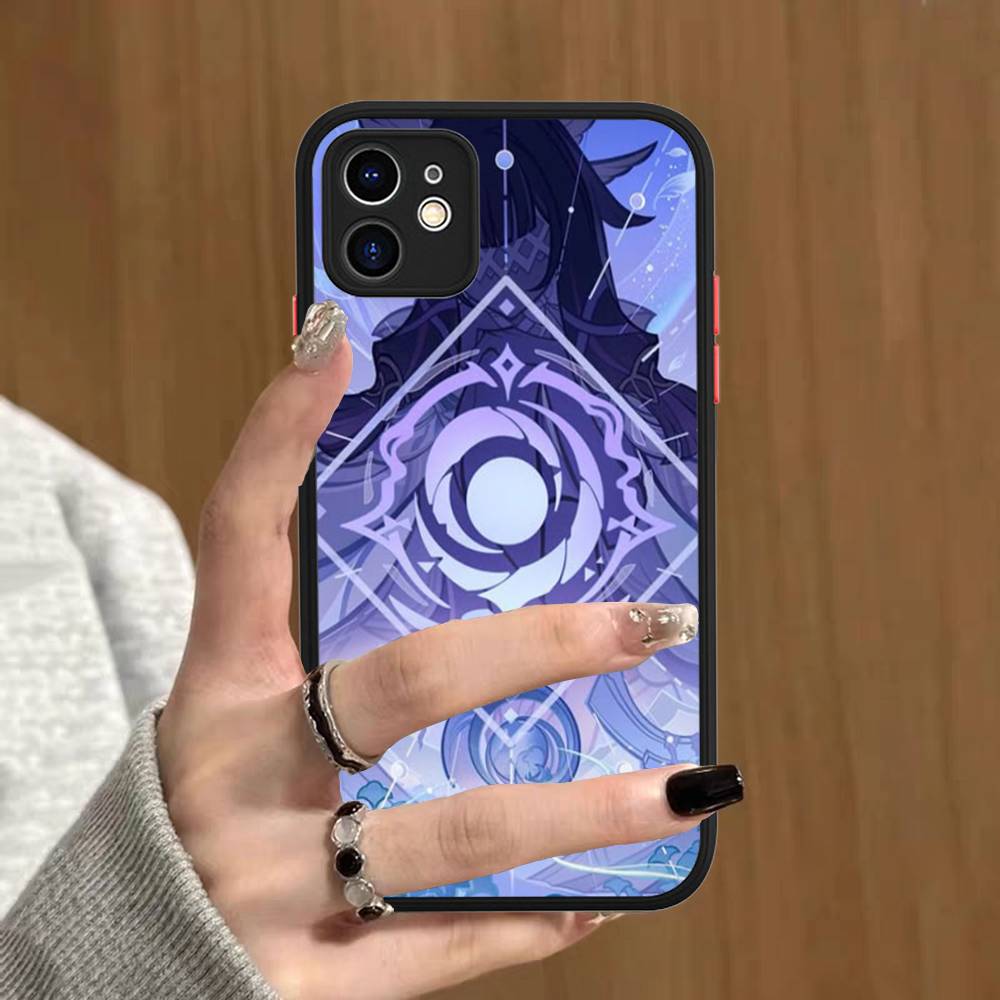 Genshin Impact Columbina Phone Cases For IPhone 16 15 14 Plus 13 12 11 Pro Max Matte Oft Bumper Phone Cover