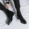 Men's Retro Lace-up High-top Leather Boots - Plus Size Spring/Autumn Fashion Casual Shoes
